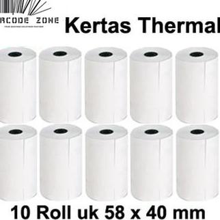 

Best Terlaris S0LRO Kertas Struk Thermal Paper / POS Mobile Printer - EDC VSC 58x40mm -13 100