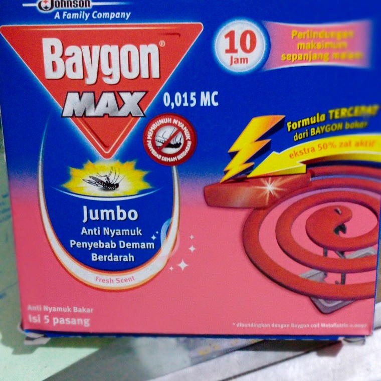 BAYGON OBAT NYAMUK BAKAR JUMBO 5'S CEGAH DBD