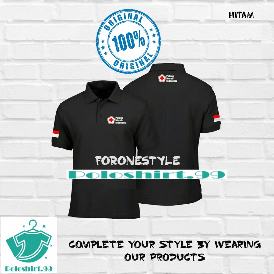 Poloshirt / Kaos Kerah PMI - BAJU POLO PALANG MERAH  - BAJU POLO PNI - BAJU PNI - KAOS PMI