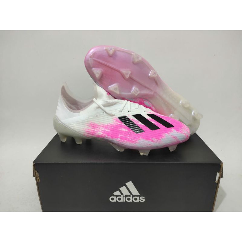 SEPATU SEPAK BOLA ADIDAS X 19. 1 WHITE PINK FG