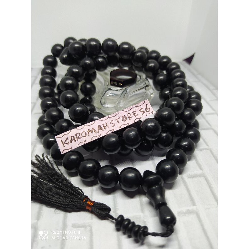 Tasbih biji gebang asli 99 butir 13mm- biji pocok original