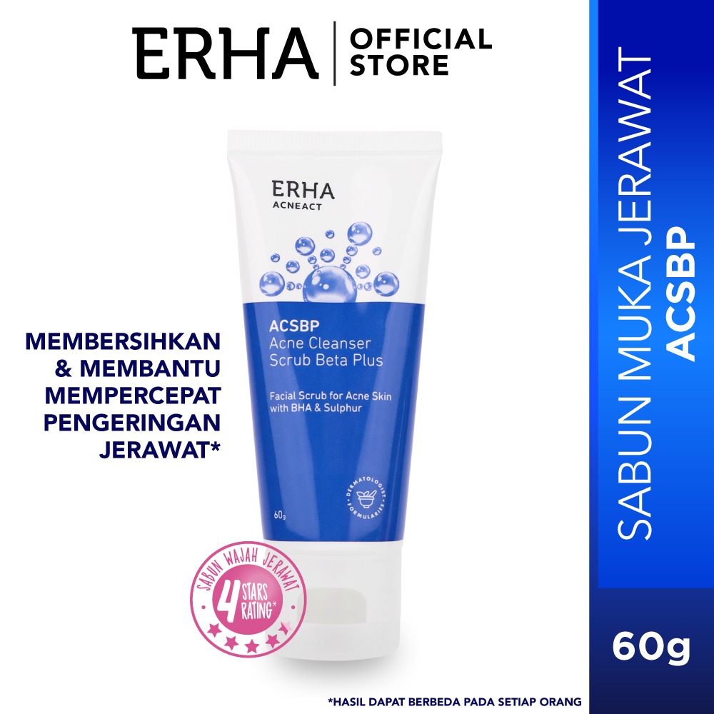 Erha Acne Care Lab ACSBP Cleanser Scrub Sabun Wajah Jerawat Erha21