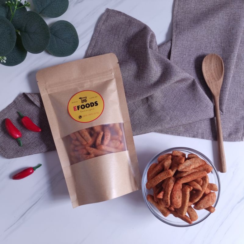 

READYSTOCK SIAP KIRIM - Basreng (baso goreng) pedas, BASRENG STIK PEDAS MURAH