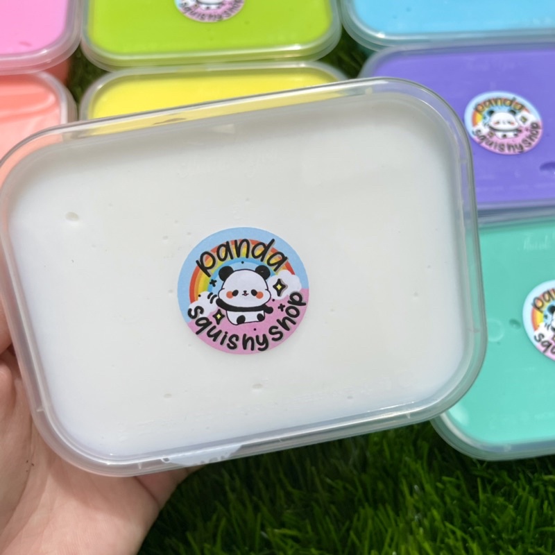 Original slime 200gr by pandasquishyshop/slime original/ slime murah/ slime rainbow/ slime warna-warni/ slime pelangi