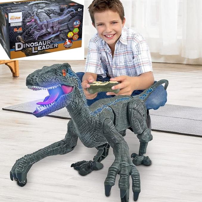 Ready Mainan Dinosaurus Leader Remote Rc Dino Robot Dinosaur Walking