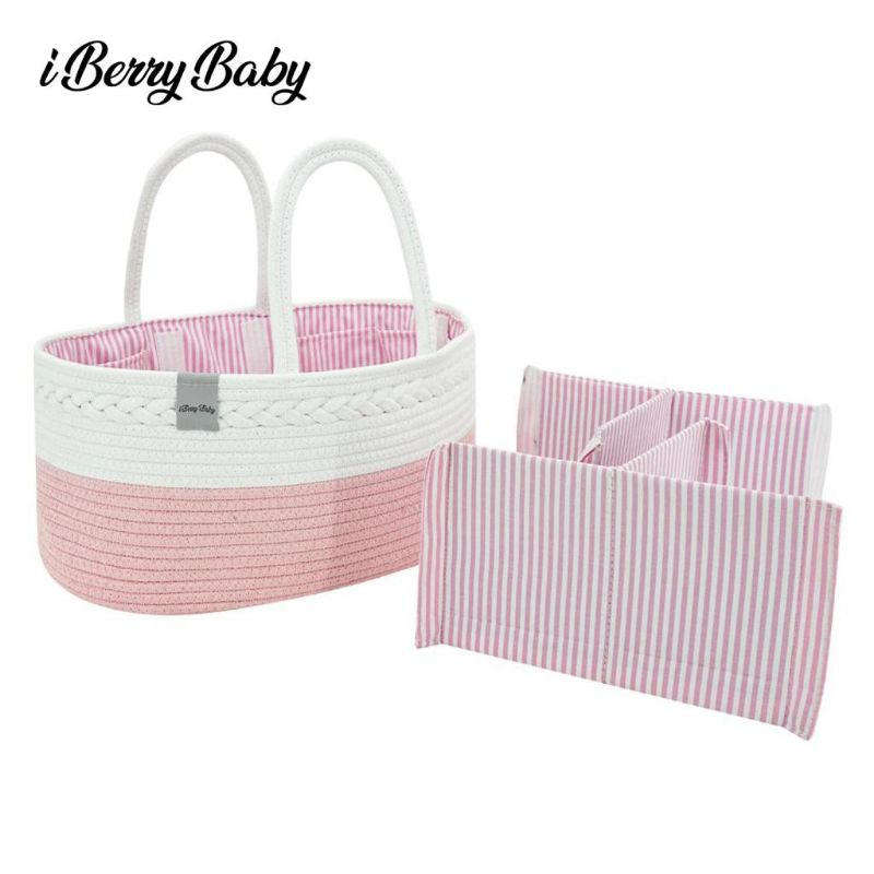 iBerry My Size Caddy Bag / Diaper Bag / Tas Perlengkapan Bayi With Removable Flap