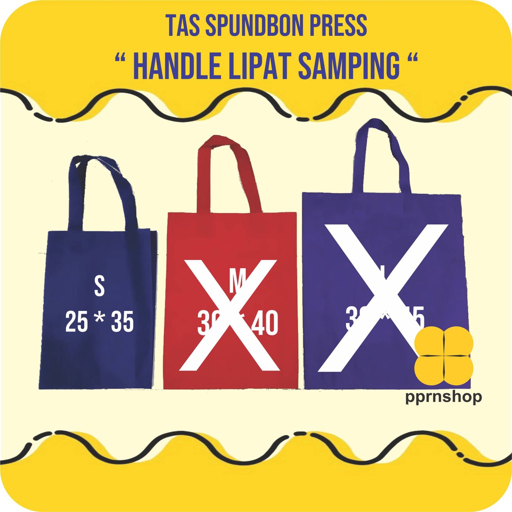 

TAS LIPAT SAMPING S 25 X 35 *HARGA PER 6 PCS/ GOODIEBAG/TAS SOUVENIR/ SPUNDBON