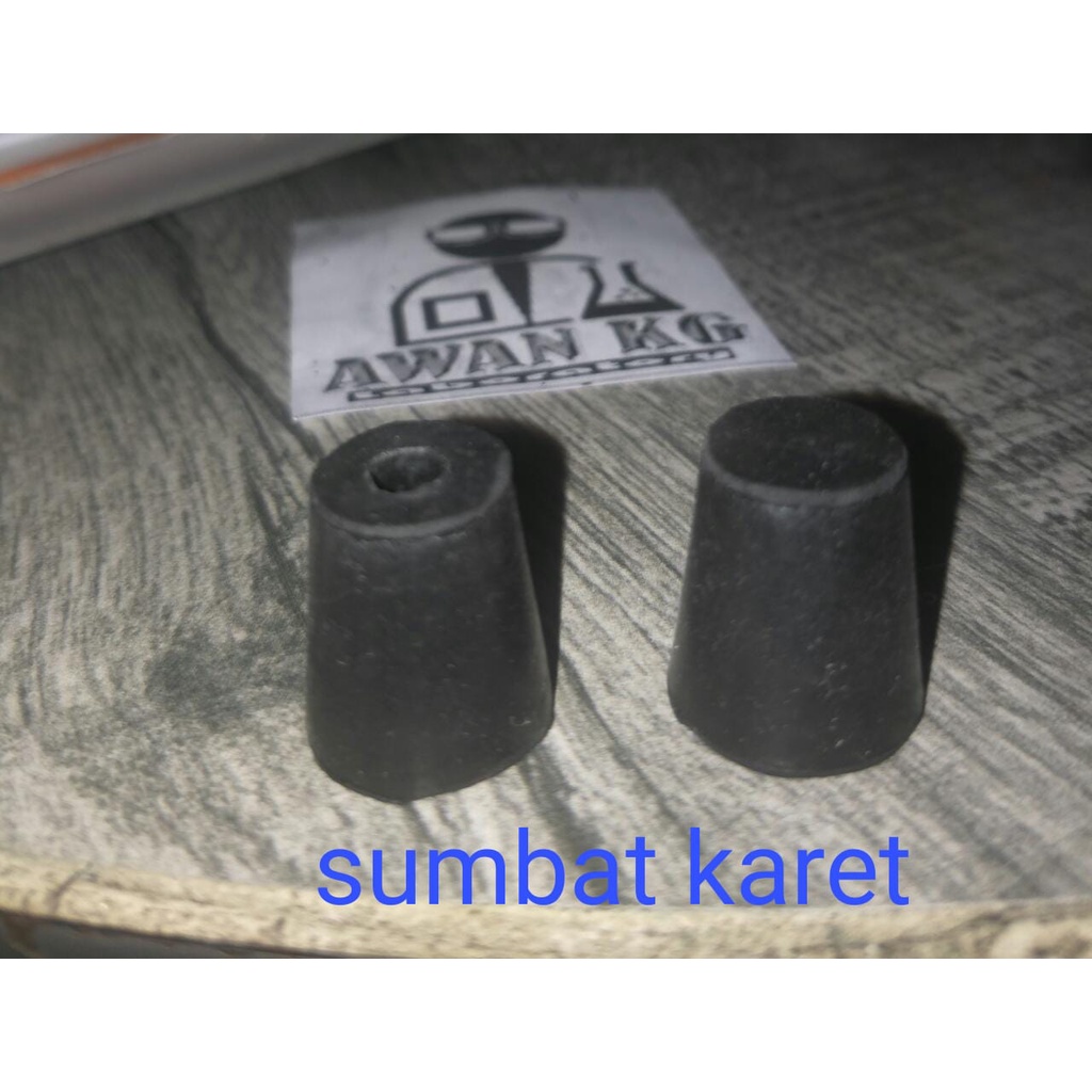 Sumbat karet KG 0 diameter 12-16mm tinggi 19mm Rapat / Lubang 1 sumbat tabung reaksi sumbat botol ka