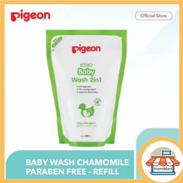 homimart I PIGEON Hair And Body Wash 2in1 2 in 1 / Sabun Shampoo Mandi Anak Bayi 600ml 600 ml