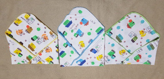 Slabber segitiga kancing isi 3 pcs unisex / Tadah iler bayi / celemek iler bayi / bib