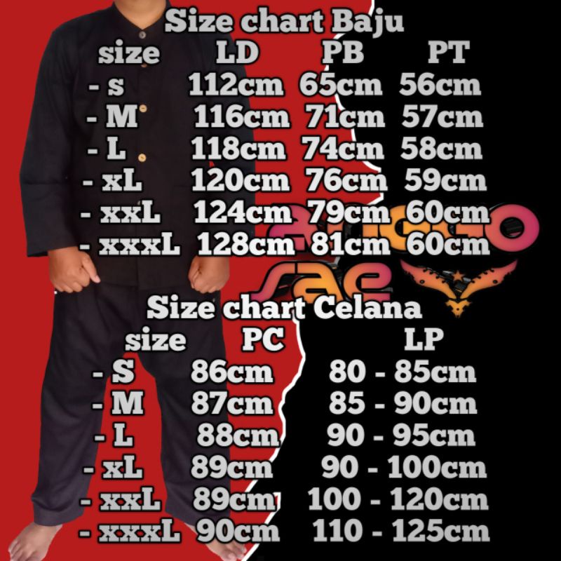 Stelan Pangsi Dewasa Katun Original American Drill Promo free Totopong Baju Pangsi Silat Setelan Jumbo Size S M L XL XXL XXXL Kampret Adat Sunda Dewasa Komprang Dewasa