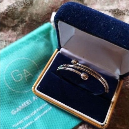 Gameel - Gelang Tangan Bayi dan Anak Besi Putih (Monel)