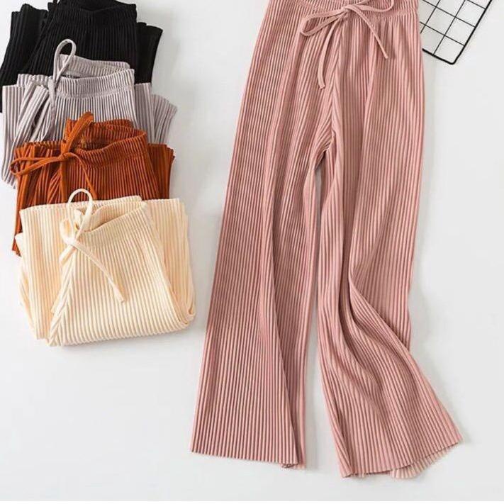 ((TERMURAH)) (KULOT LIDI)kulot plisket lidi premium/kulot plisket tali lidi