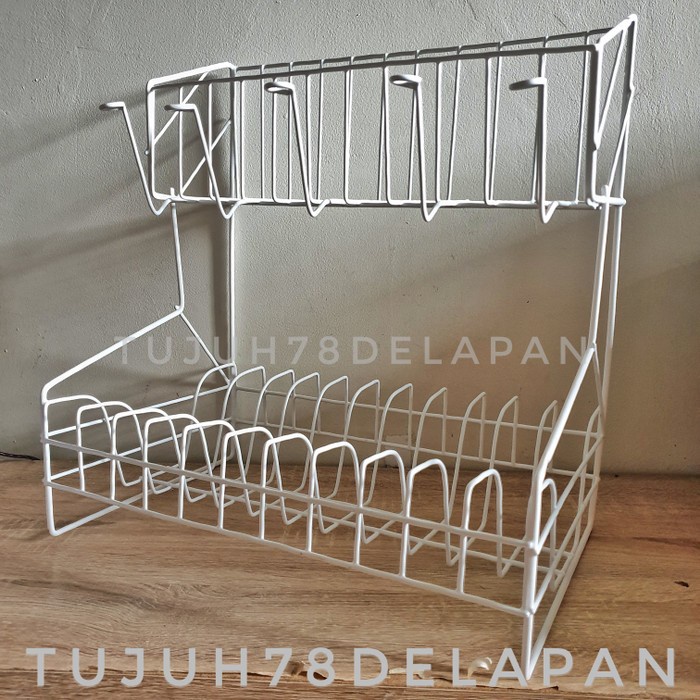 Rak Piring Kawat Besi 2 Susun I Rak Piring Susun 2
