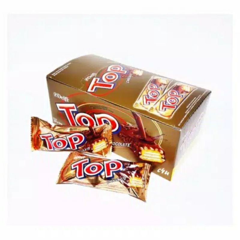 Wafer Top Delfi Chocolate box isi 24 pcs