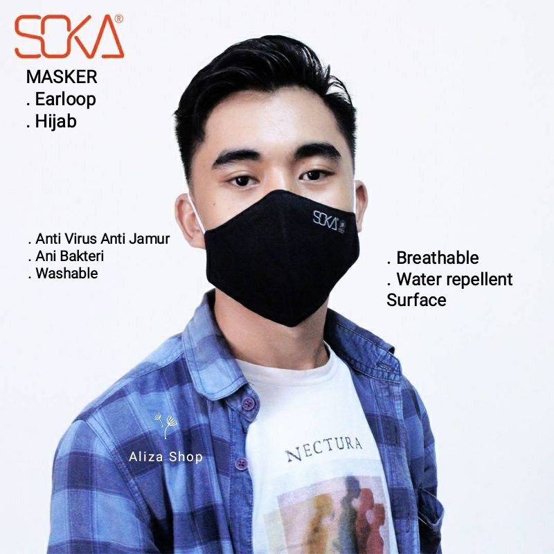 Masker Kain Soka Dengan Anti Bacteri Premium Spesification