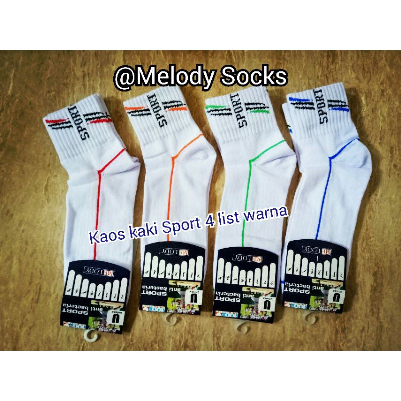 Kaos Kaki Sport Mata Kaki Motif