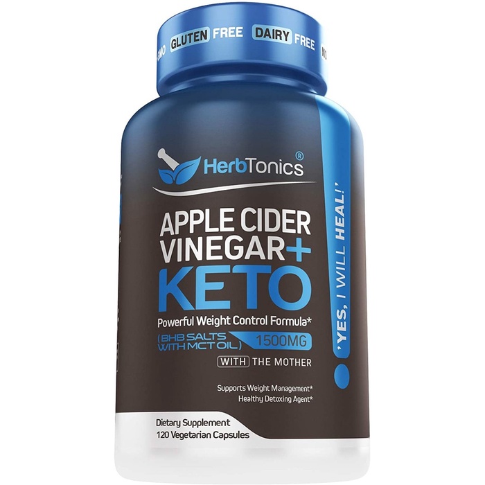 

Jual Herbtonics Apple Cider Vinegar + Keto 120 Vegetarian Capsules