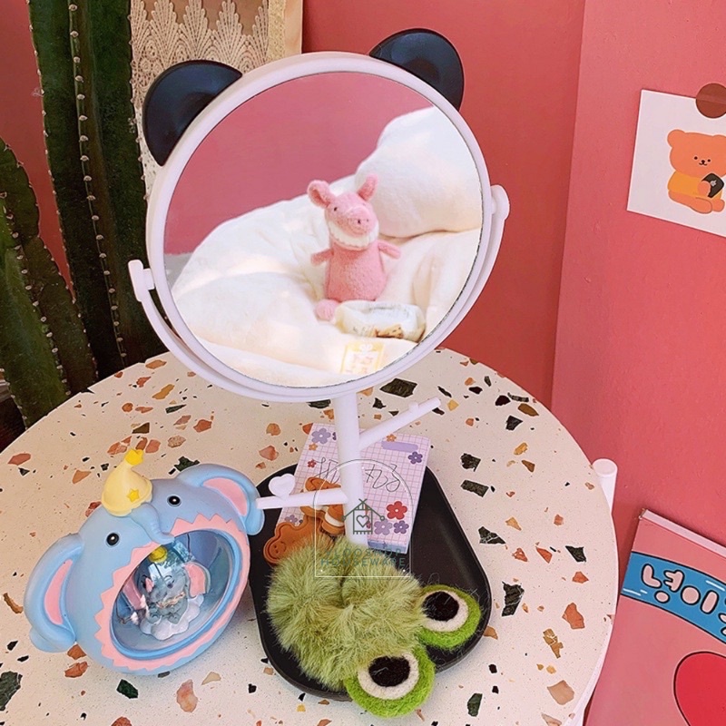 KACA MOTIF KUCING | STANDING MIROR | KACA MAKE UP | KACA MINI