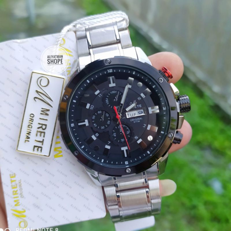 JAM TANGAN COWOK MIRETE ORIGINAL WATER RESISTANT JAM TANGAN PRIA RANTAI STAINLIS STEL JAM TANGAN SPORTY PRIA COD BAYAR DI TEMPAT JAM TANGAN PRIA TERLARIS_JAM TANGAN PRIA MODEL TERBARU_JAM TANGAN PRIA MURAH_JAM TANGAN PRIA IMPORT JAM TANGAN COWOK JAM TANGA