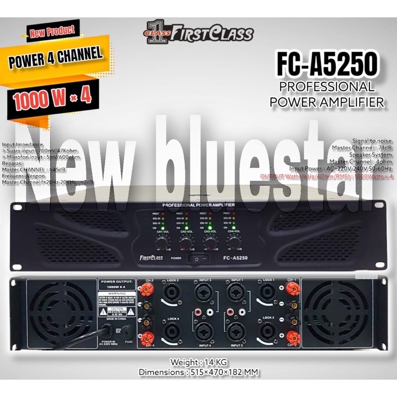 Power Firstclass FC A5250 Original Amplifier FirstClass FC A 5250