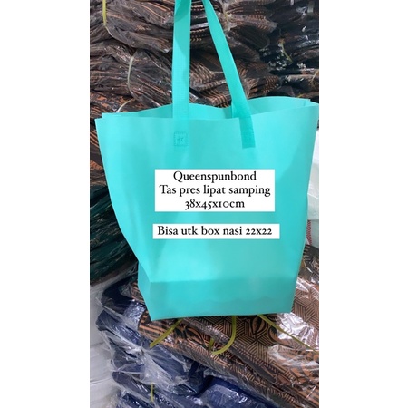 HARGA LUSIN ISI 12PCS- TAS LIPAT SAMPING PRES MESIN/TAS BELANJA-38x45x10