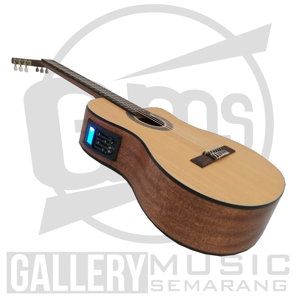 ORIGINAL!!! Gitar Klasik Elektrik Import Merk Cowboy CGC-100 NA CGC 100NS Equalizer Tuner LC Prener-3