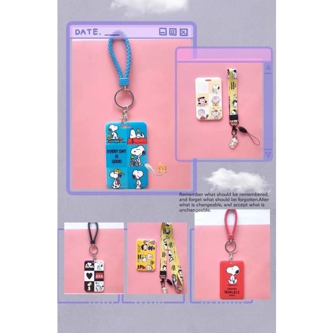 

Office & Stationery | Document Organizer | Tempat Kartu Unik / Card Holder Tali Motif Snoopy Imut | Best Seller