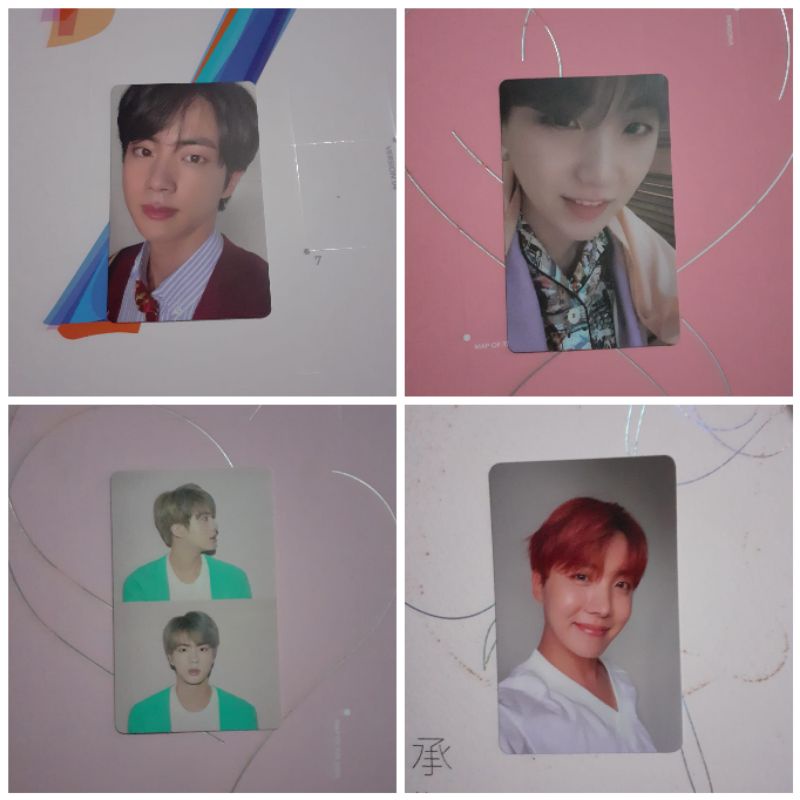 OFFICIAL PHOTOCARD BTS JIN, SUGA, J-HOPE. MOTS7, PERSONA, LOVE YOURSELF HER. BACA DESKRIPSI (SEOKJIN