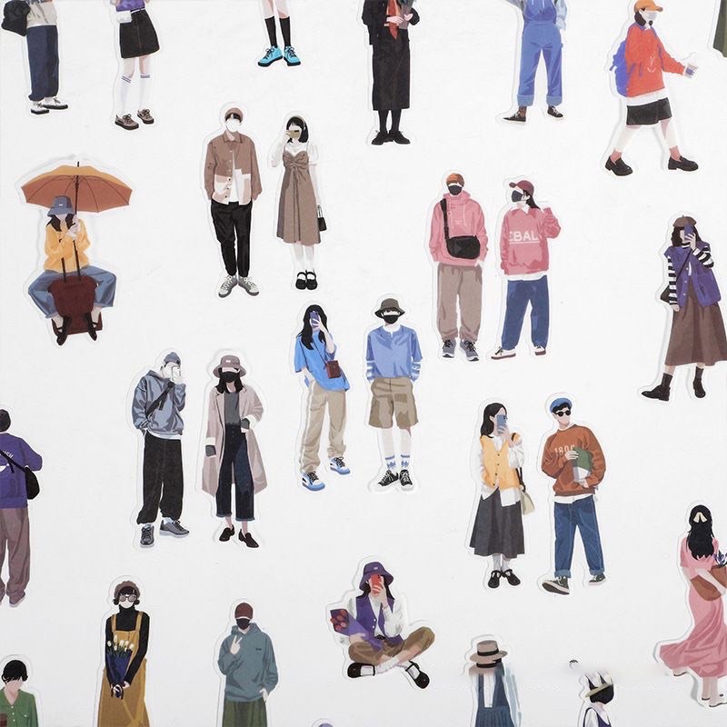 

sticker girls and boys untuk dekorasi journal bullet journal bujo journaling penpal scrabook diy notebook diary journal kit murah meriah dekorasi buku catatan