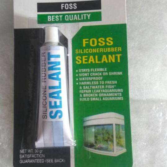 ☪ Lem silikon aquarium bocor silicon karet rubber ✳