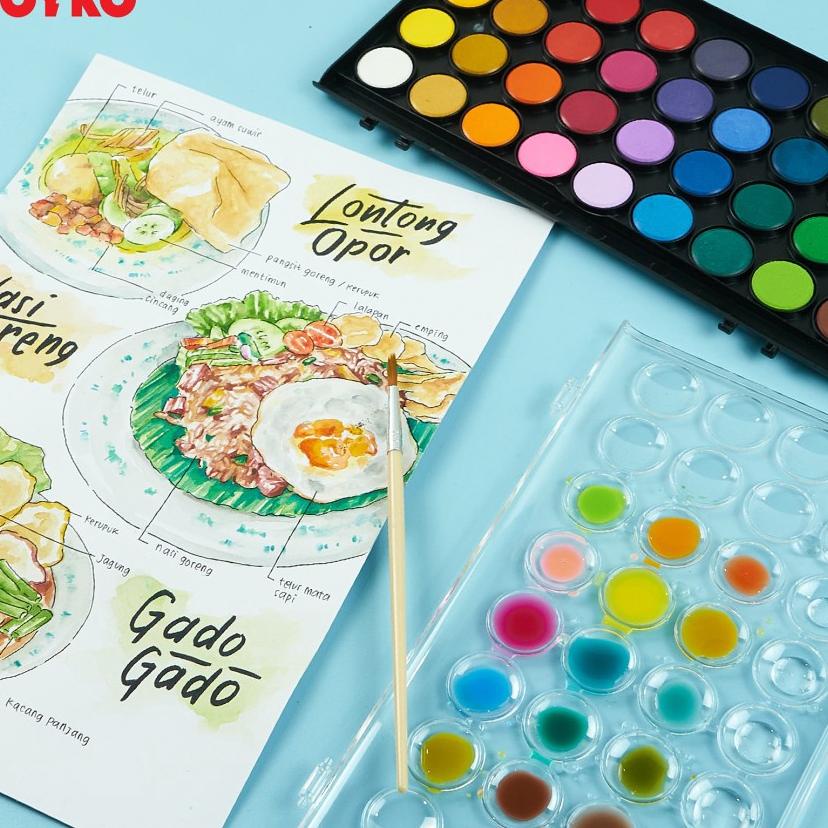 

Diskon Terkini Joyko Watercolor Set 36 / 48 - Cat Air Joyko Set 36 / 48 Warna (WC-3-36 / WC-3-48)