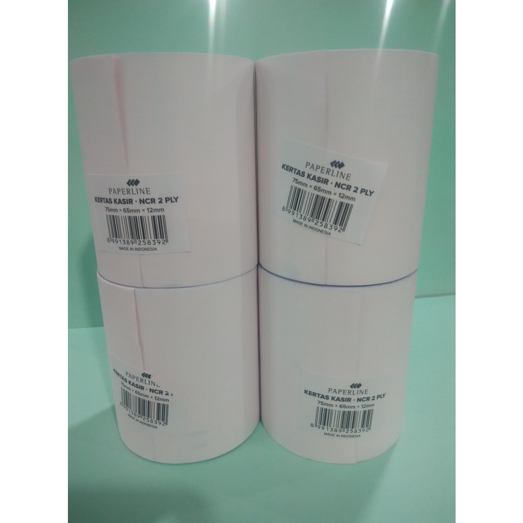 

Kertas Struk Kasir PAPERLINE 2ply 75mm x 65mm x 18mm