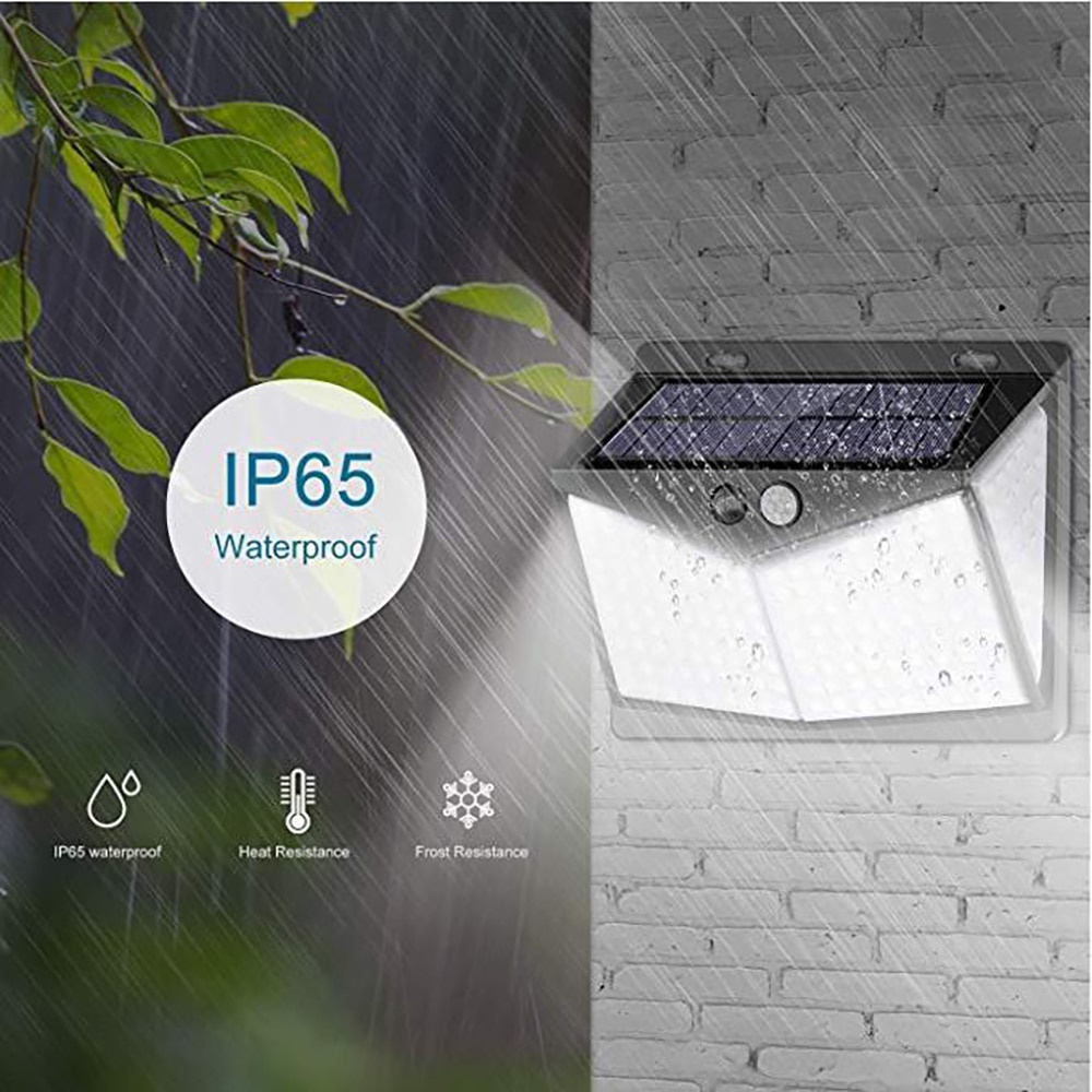 lampu pagar lampu taman lampu anti air lampu outdor outdoor tenaga surya tenaga matahari Lampu Solar Panel Sensor Gerak 208 LED 1 PCS - 1999XYX 208 LED Solar Light Outdoor Solar Lamp Powered Sunlight Waterproof PIR Motion Sensor Street Light For Garden