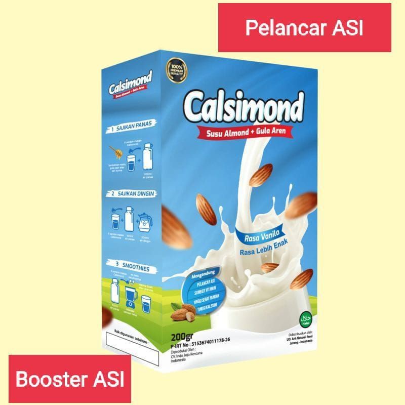 

Paket 2 Susu Bubuk Calsimond Original - Susu Almond - Almond Milk - Gula Aren - Asi Booster - Pelancar Asi - Ibu Hamil 200gram