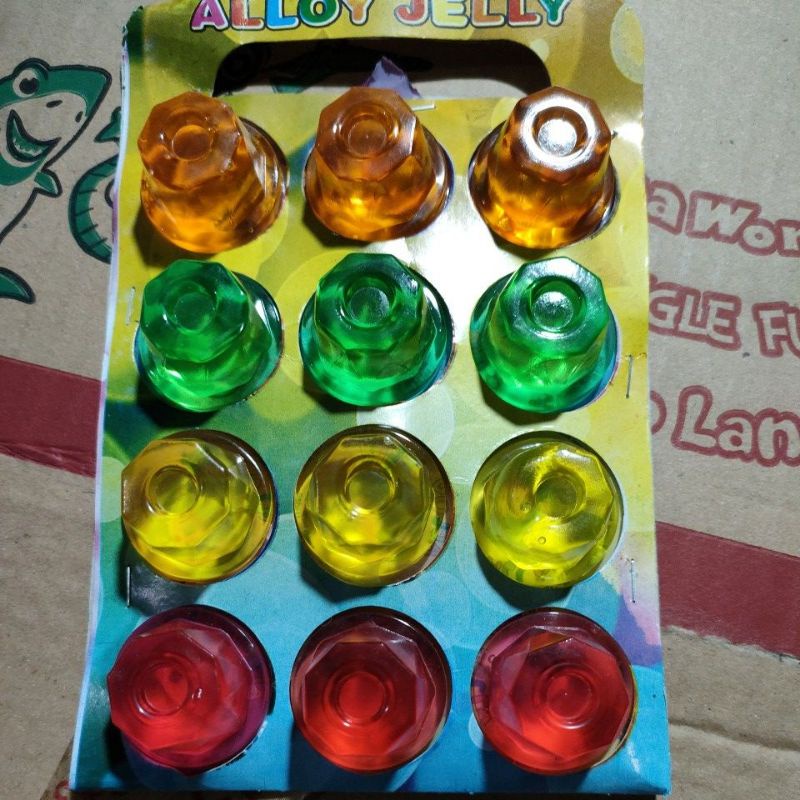 alloy jelly agar-agar warna warni 12 cup