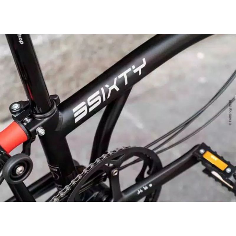 Cutting Sticker Sepeda 3Sixty ThreeSixty Warna Putih