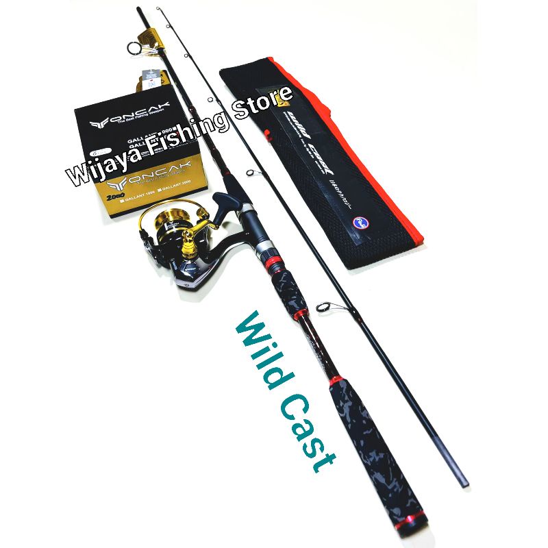 Set Joran Spinning Loomis & Franklin Wild Cast atau Wildcat Pro dan Reel Oncak Gallant