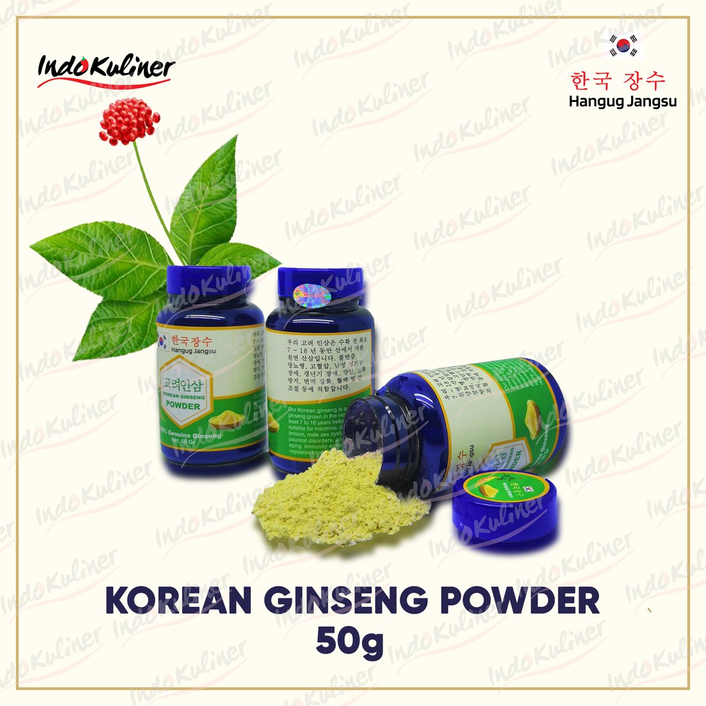 Hangug Jangsu Ginseng Korea Powder Serbuk Tepung Grade AAA+