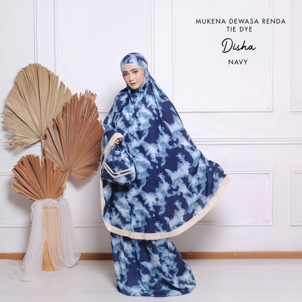 MUKENA BALI TASIK - MUKENA DEWASA RENDA TIE DYE DISHA