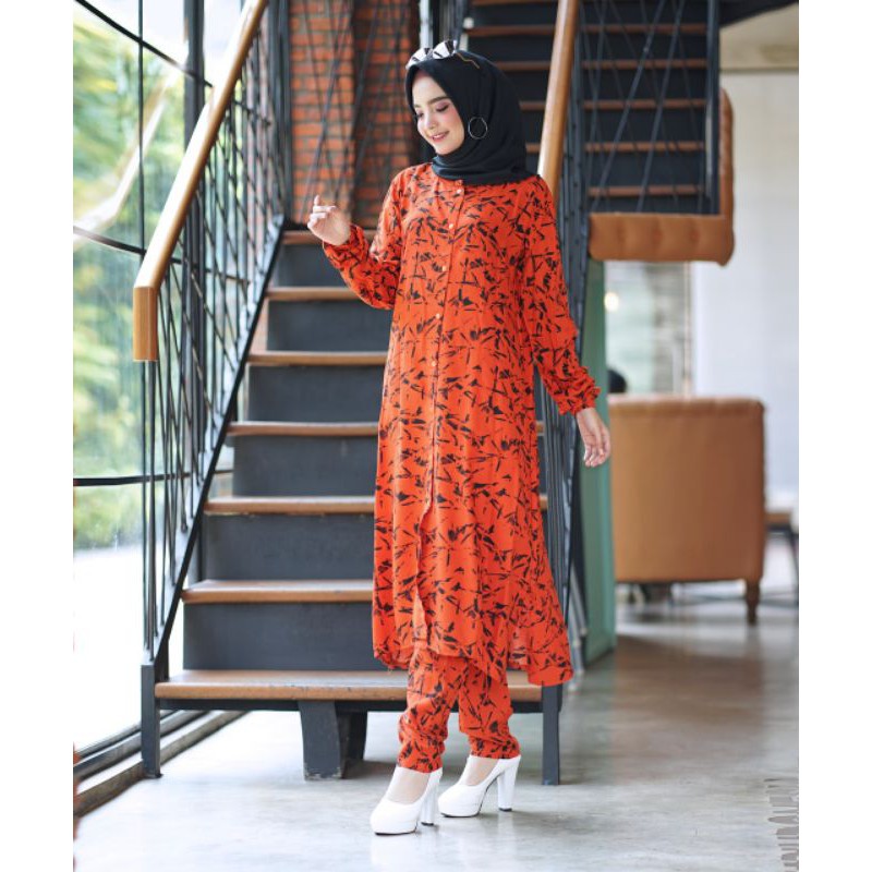 Kanaya One set / fashion muslim terpopuler/ pakaian wanita terbaru/ dress muslim murah