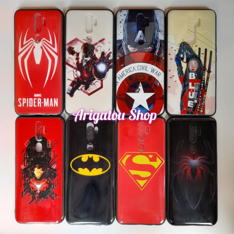Oppo A9 2020 Case Fuze Karakter Gambar Superhero