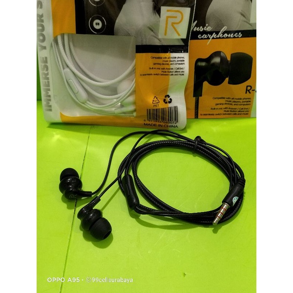 Hf handset handsfree earphone Realme R-32 original