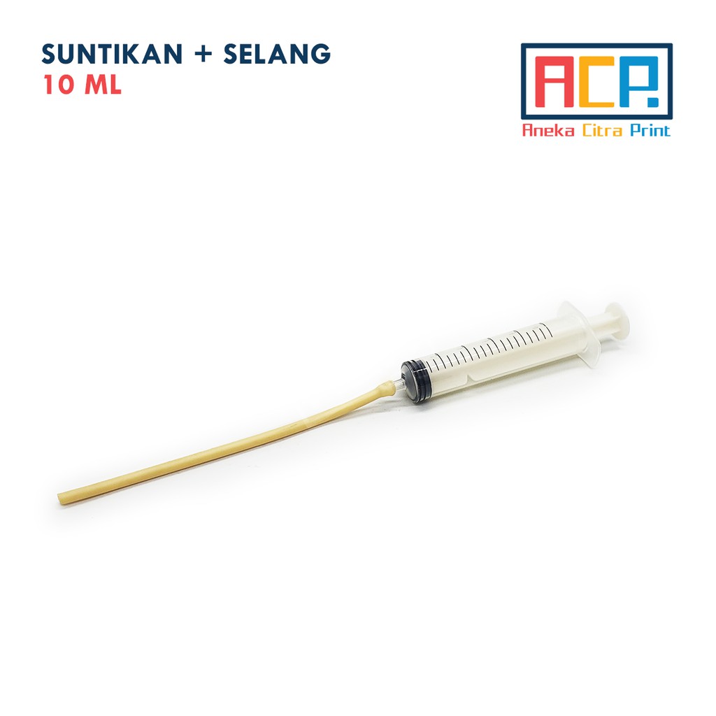 Spuit / Suntikan / Syringe 10 ml + Selang - Tinta Head Cleaner Parfum