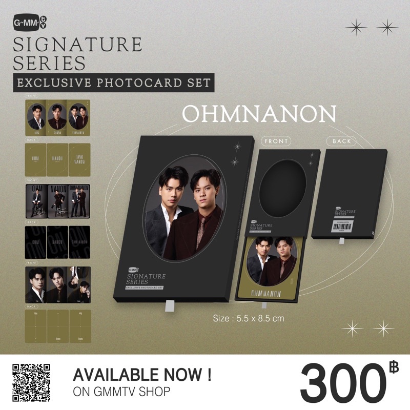 (PELUNASAN SHARING) OFFICIAL GMMTV SIGNATURE : OhmNanon Exclusive Photocard