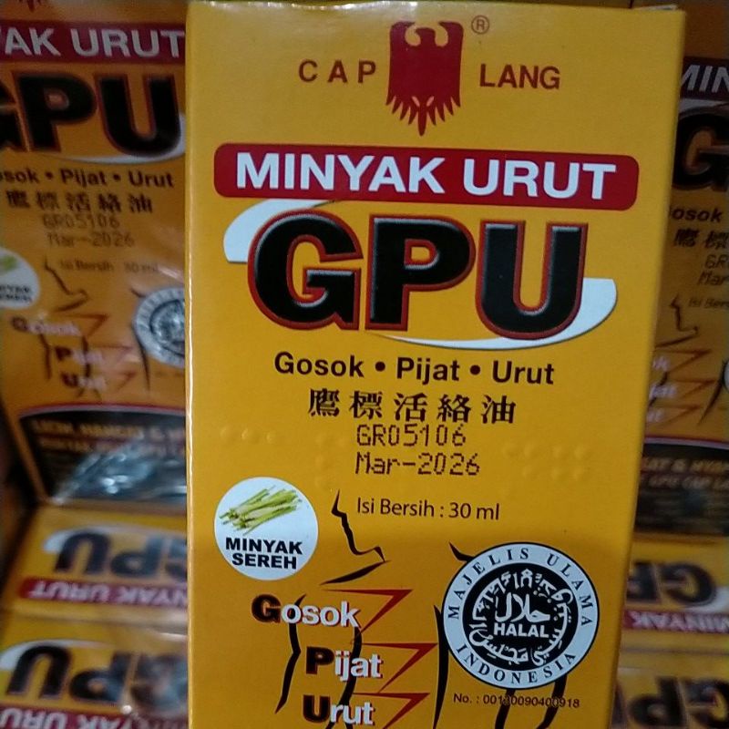 Minyak GPU 30ml Cap Lang.