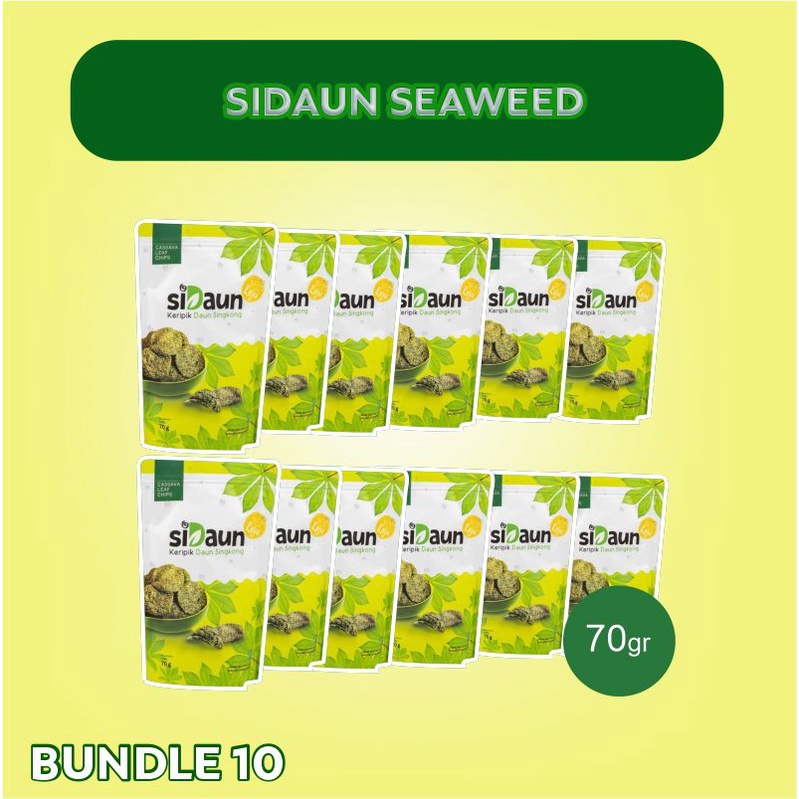 

SiDaun Singkong Rasa SEAWEED [70 gr] | Bundle 10