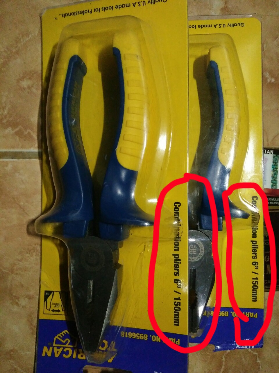 Tang Kombinasi American Tool 6 Inch 8956618 ⠀⠀⠀ Mgj