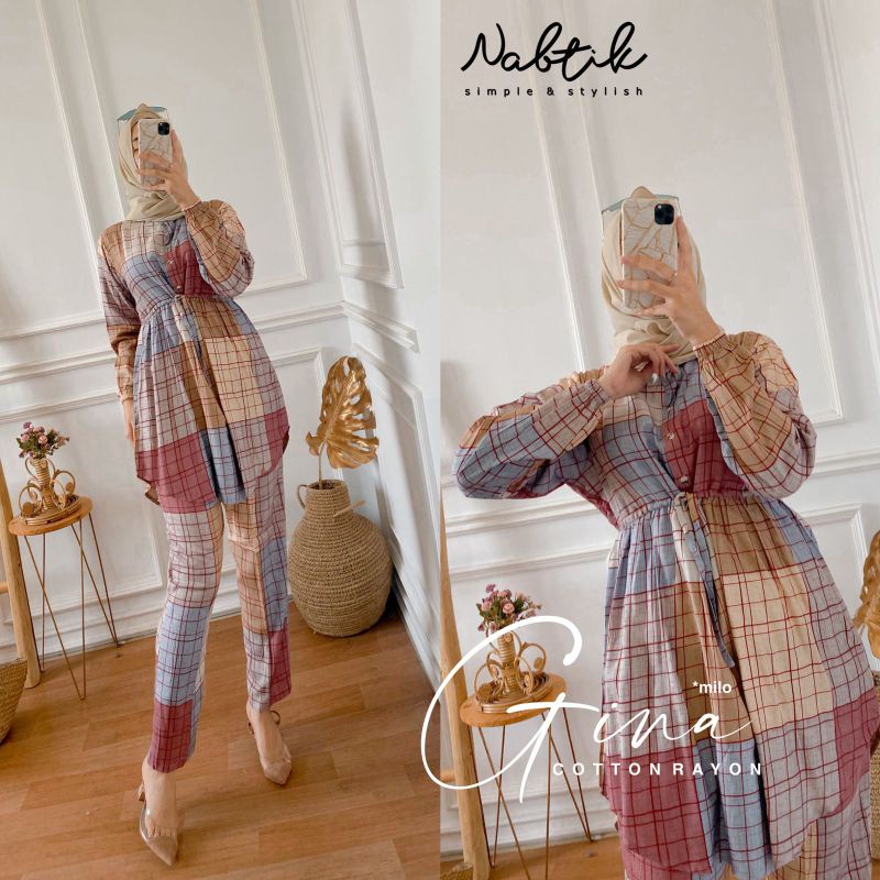 setelan wanita original by nabtik Gina terbaru dan terlaris