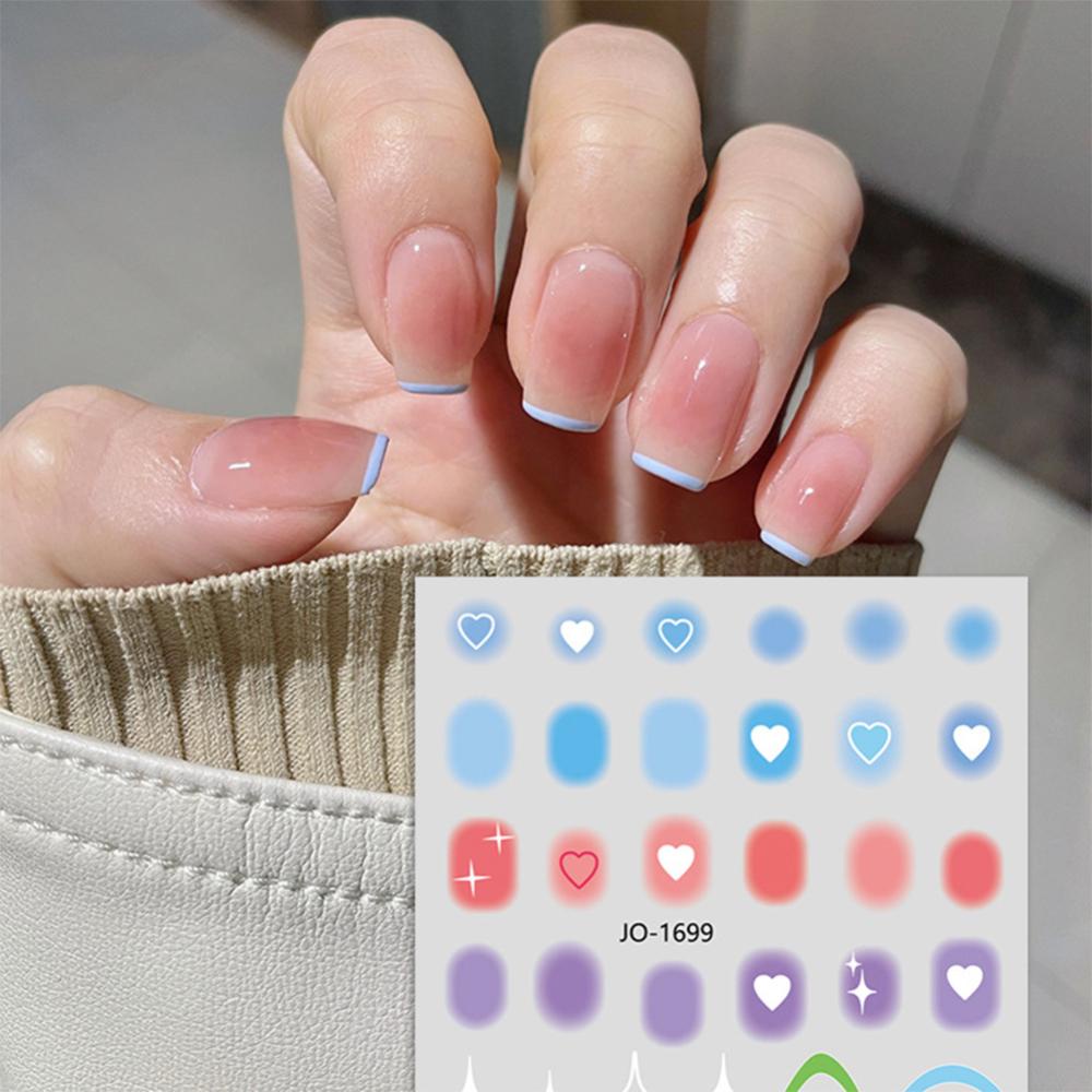 Timekey Stiker Kuku Warna Gradasi Untuk Dekorasi Nail Art A5K8